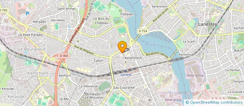 localisation de l'entreprise SCI DES LYLAS  LORIENT