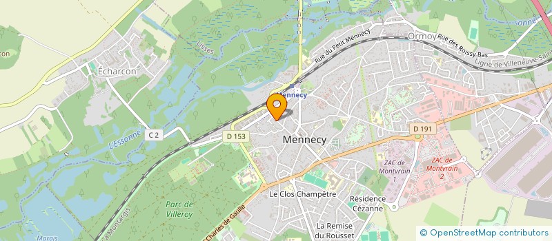 localisation de l'entreprise SCI DES LYS à MENNECY