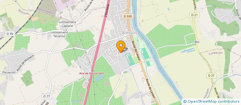 localisation de l'entreprise SCI DES LYS  BRESSOLS