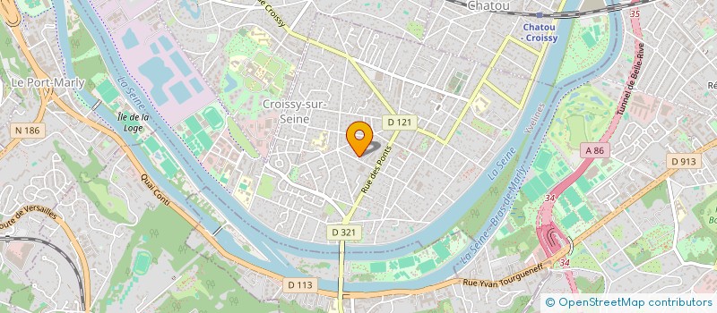 localisation de l'entreprise SCI DES LYS  CROISSY-SUR-SEINE