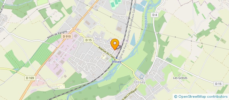 localisation de l'entreprise SCI DES LYS à DISSAY