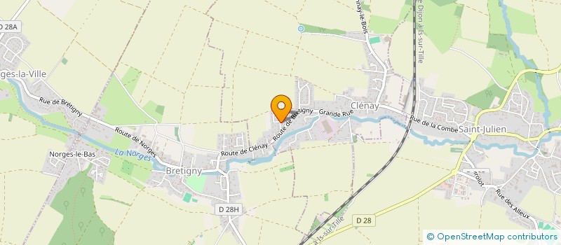 localisation de l'entreprise SCI DES LYS  CLENAY