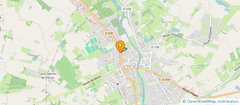 localisation de l'entreprise SCI DES LYS  NERAC