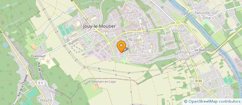 localisation de l'entreprise SCI DES LYS  JOUY-LE-MOUTIER