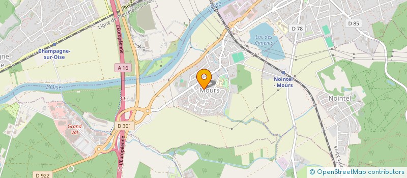 localisation de l'entreprise SCI DES LYS  MOURS