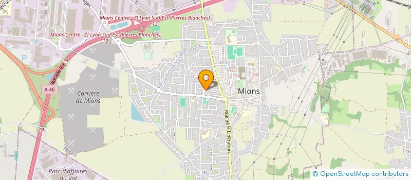 localisation de l'entreprise SCI DES LYS  MIONS