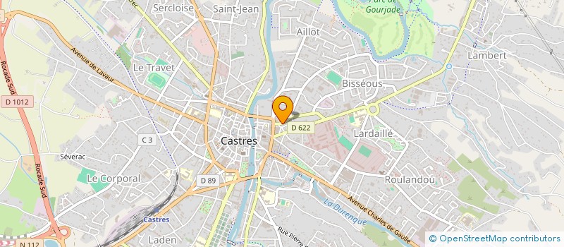 localisation de l'entreprise SCI DES MACONS  CASTRES