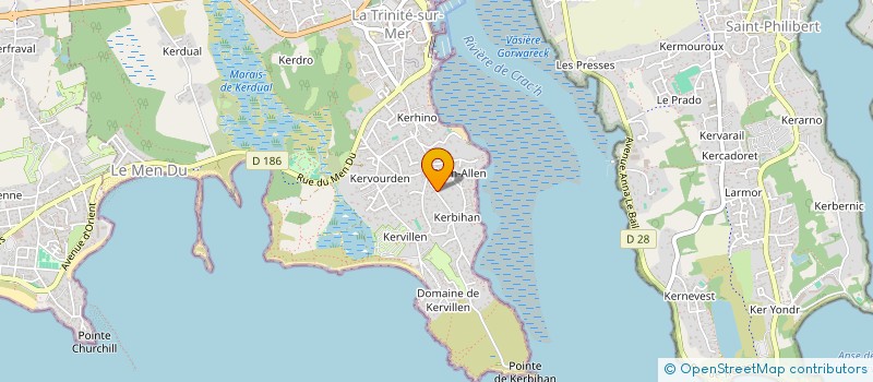 localisation de l'entreprise SCI DES MAHONIAS  LA TRINITE-SUR-MER