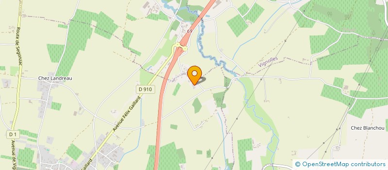 localisation de l'entreprise SCI DES MAINES  BARBEZIEUX-SAINT-HILAIRE