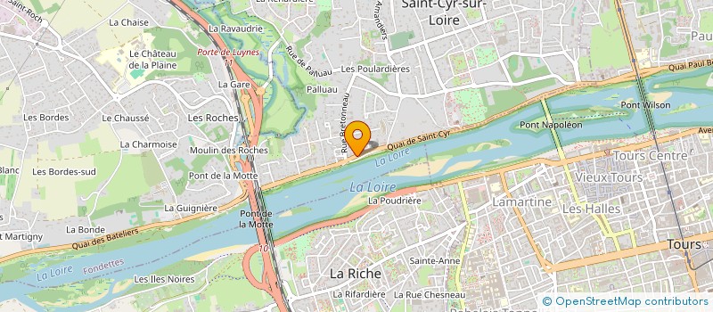 localisation de l'entreprise SCI DES MAISONS BLANCHES  SAINT-CYR-SUR-LOIRE