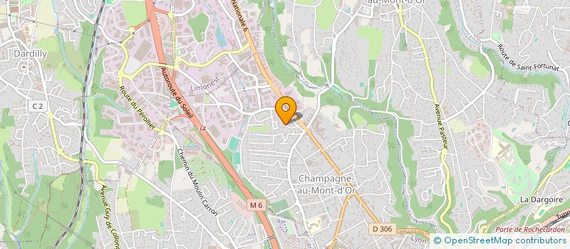 localisation de l'entreprise SCI DES MANDARINIERS  CHAMPAGNE-AU-MONT-D OR