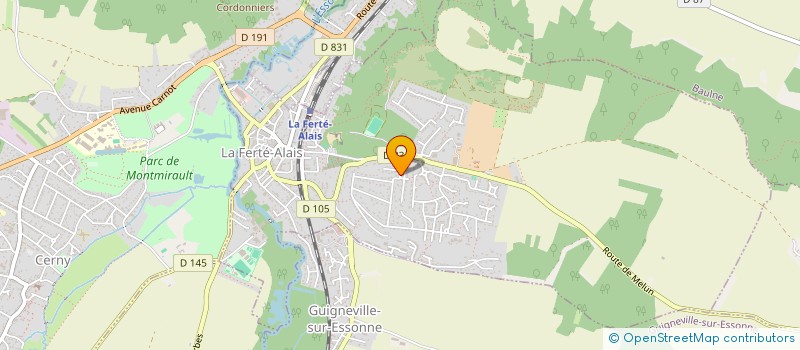 localisation de l'entreprise SCI DES MANOIRS  BAULNE