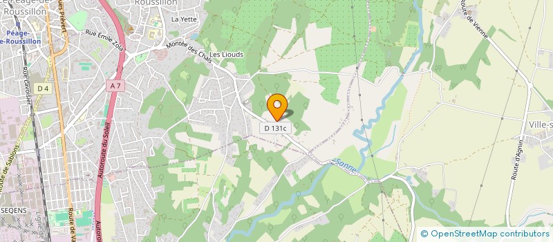 localisation de l'entreprise SCI DES MANTELIERES  ROUSSILLON