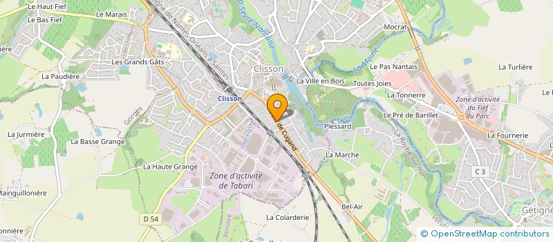 localisation de l'entreprise SCI DES MARAICHERS à CLISSON