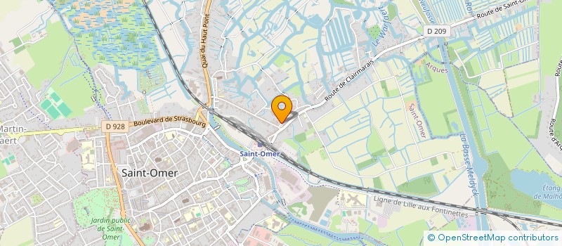 localisation de l'entreprise SCI DES MARAICHERS  SAINT-OMER