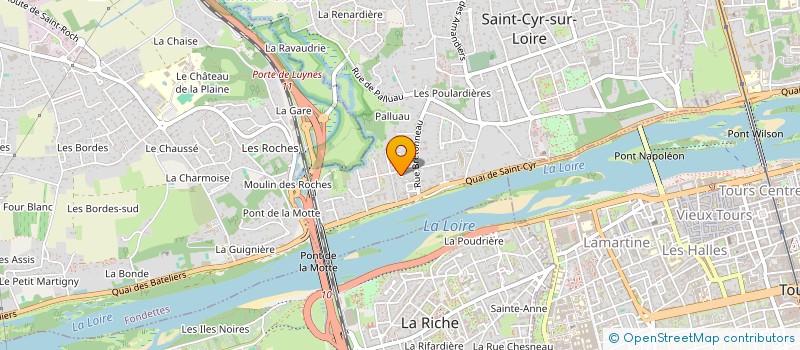 localisation de l'entreprise SCI DES MARAICHERS  SAINT-CYR-SUR-LOIRE