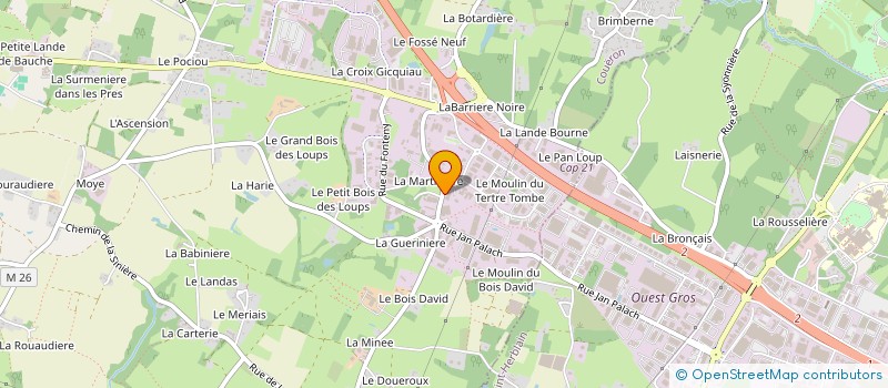 localisation de l'entreprise SCI DES MARAICHERS à COUERON