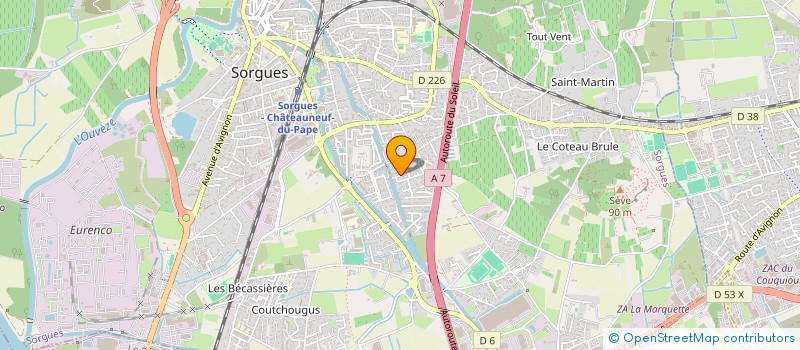 localisation de l'entreprise SCI DES MARAICHERS  SORGUES