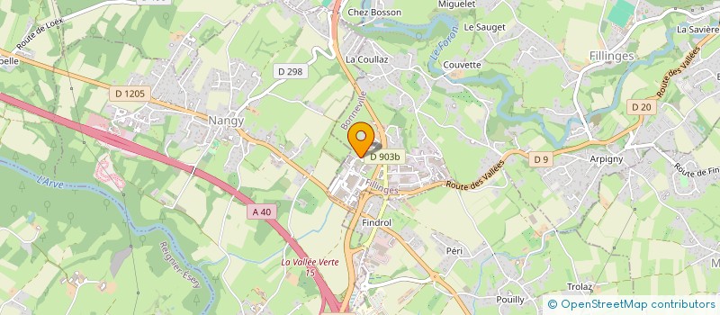 localisation de l'entreprise SCI DES MARAIS  FILLINGES