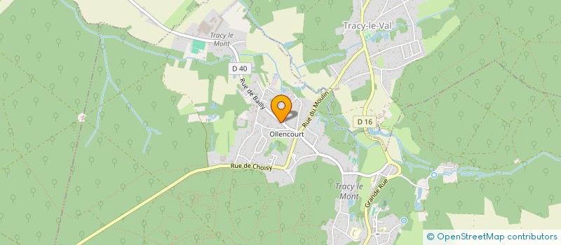 localisation de l'entreprise SCI DES MARAIS  TRACY-LE-MONT