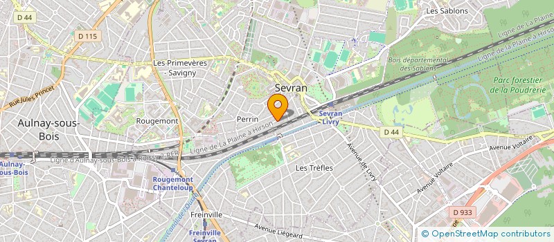 localisation de l'entreprise SCI DES MARAIS  SEVRAN