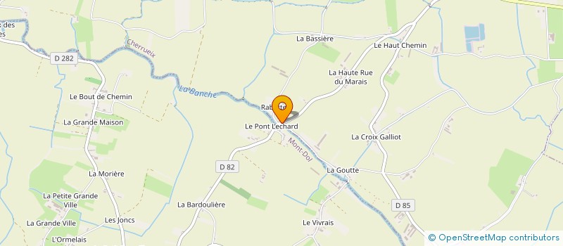 localisation de l'entreprise SCI DES MARAIS  MONT-DOL
