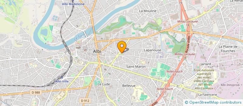 localisation de l'entreprise SCI DES MARAIS à ALBI