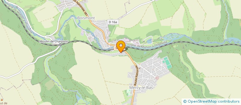 localisation de l'entreprise SCI DES MARAIS  MERCY-LE-BAS