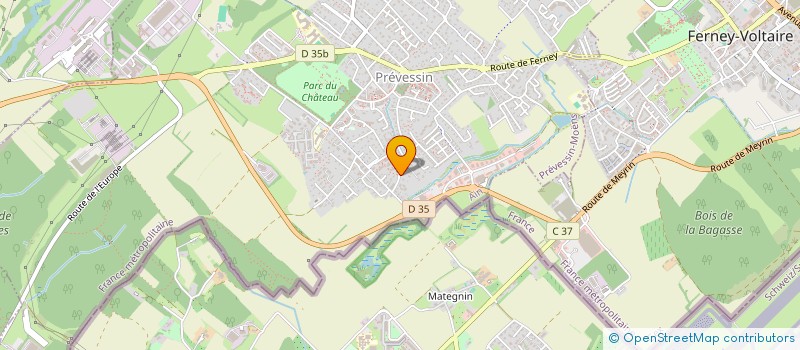 localisation de l'entreprise SCI DES MARAIS à PREVESSIN-MOENS
