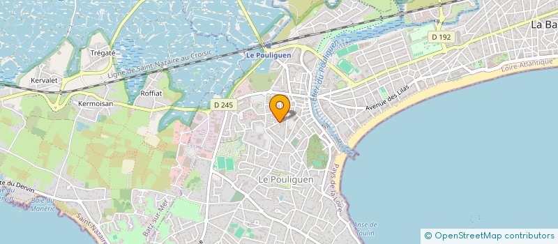 localisation de l'entreprise SCI DES MARAIS  LE POULIGUEN