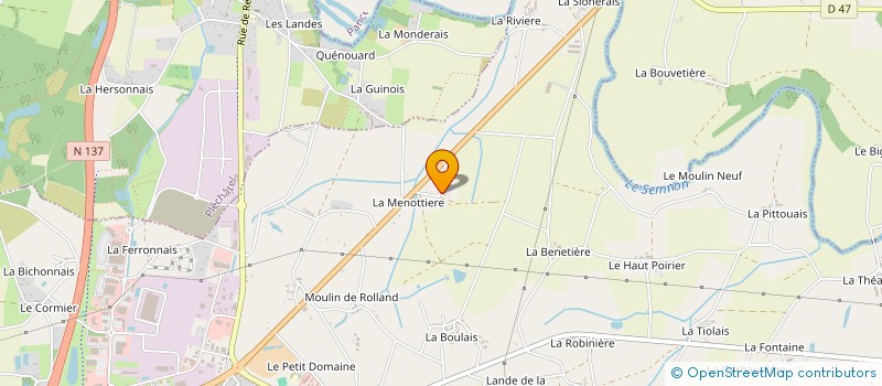 localisation de l'entreprise SCI DES MARAIS  BAIN-DE-BRETAGNE