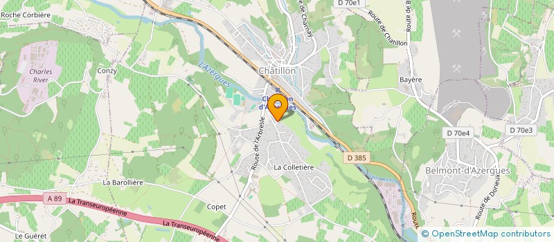 localisation de l'entreprise SCI DES MARAIS  CHATILLON