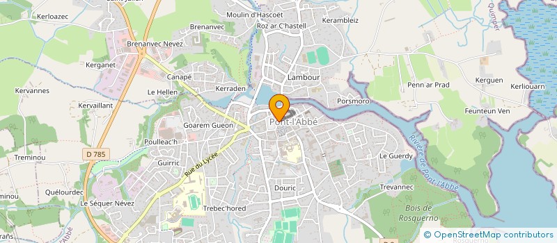 localisation de l'entreprise SCI DES MARAIS DE PRAT AR LOCH' à PONT-L'ABBE