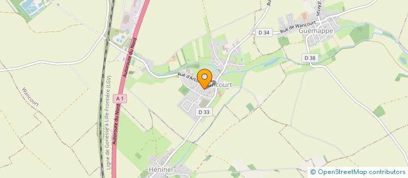 localisation de l'entreprise SCI DES MARAIS HBS  WANCOURT