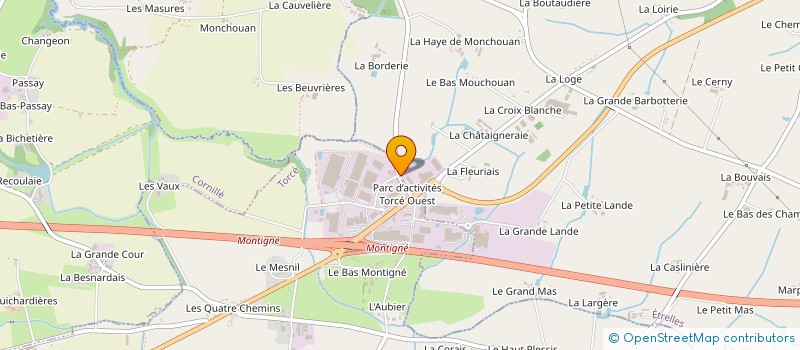 localisation de l'entreprise SCI DES MARCHES DE BRETAGNE  ETRELLES