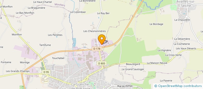 localisation de l'entreprise SCI DES MARCHES DE BRETAGNE  MOUTIERS