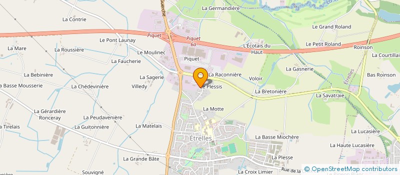 localisation de l'entreprise SCI DES MARCHES DE LA LOIRE  ETRELLES