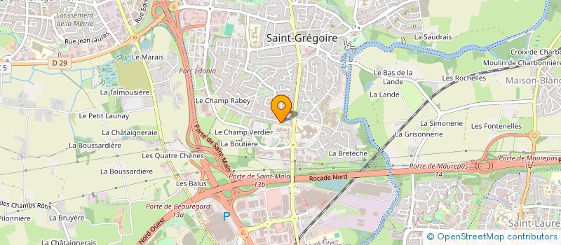 localisation de l'entreprise SCI DES MARECHAUX  SAINT-GREGOIRE