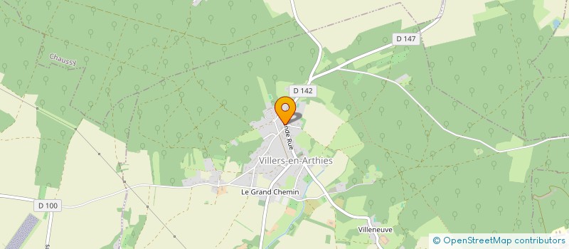 localisation de l'entreprise SCI DES MARES  VILLERS-EN-ARTHIES