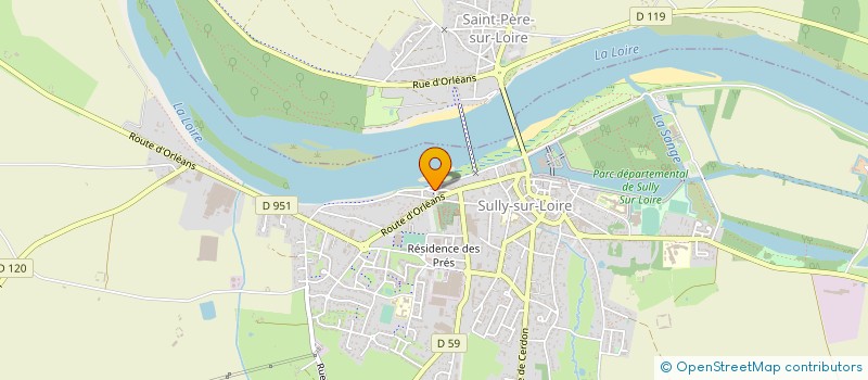 localisation de l'entreprise SCI DES MARINIERS N 2  SULLY-SUR-LOIRE