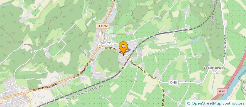 localisation de l'entreprise SCI DES MARIOLLAS  L'ALBENC