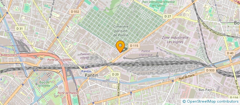 localisation de l'entreprise SCI DES MARLAIN à PANTIN