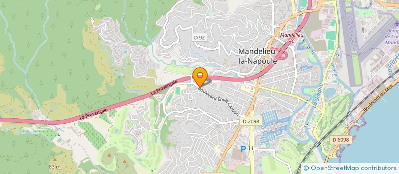localisation de l'entreprise SCI DES MARLIS à MANDELIEU-LA-NAPOULE