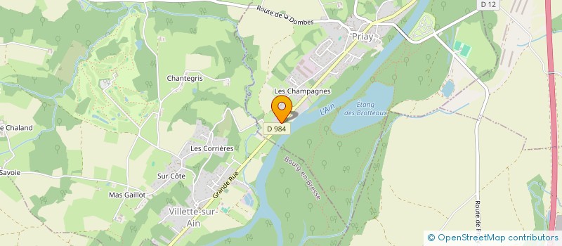 localisation de l'entreprise SCI DES MARMOTTES  PRIAY