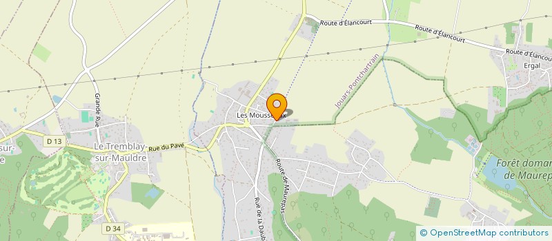 localisation de l'entreprise SCI DES MARNIERES  JOUARS-PONTCHARTRAIN