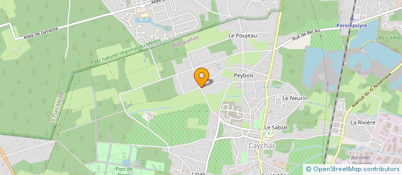 localisation de l'entreprise SCI DES MARNIERES à BLANQUEFORT