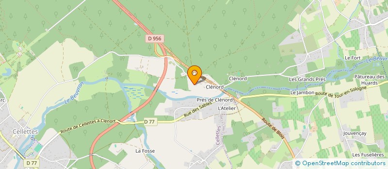 localisation de l'entreprise SCI DES MARNIERES à CELLETTES