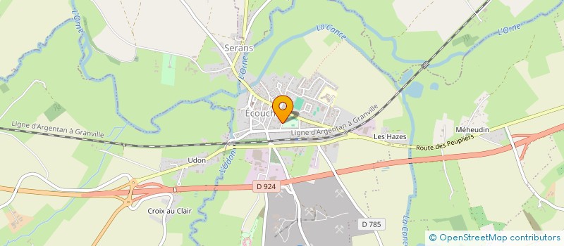 localisation de l'entreprise SCI DES MARONNIERS à ECOUCHE-LES-VALLEES