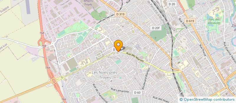 localisation de l'entreprise SCI DES MAROTS  TROYES