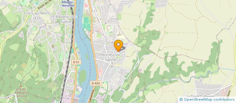 localisation de l'entreprise SCI DES MARRES  FLEURIEU-SUR-SAONE